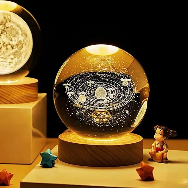 Esfera De Cristal Grande Planetas